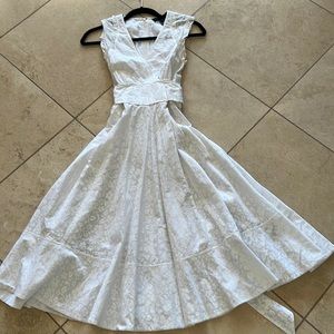 Marc By Marc Jacobs White Floral Dress 6